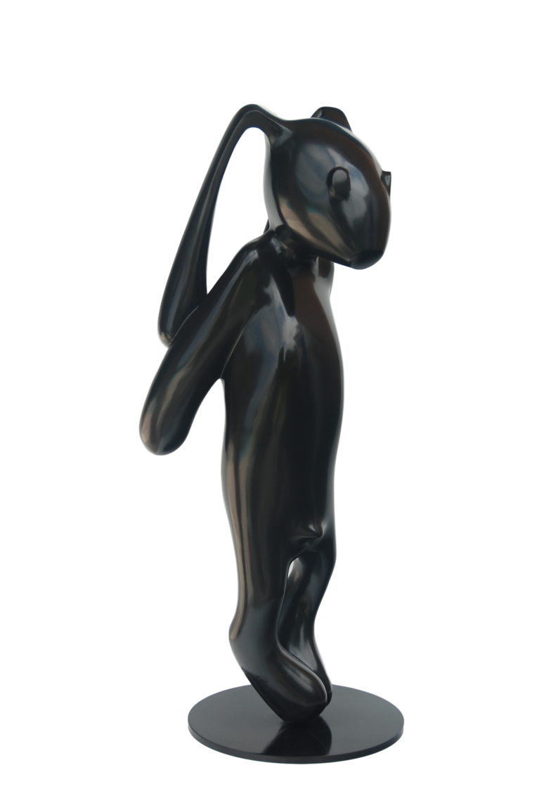 bronze patiné taille 1,60 m -70 cm -40cm