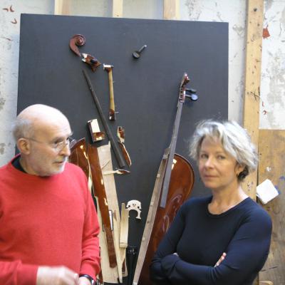 Avec Arman atelier New York